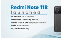 配备联发科天玑700芯片组90Hz显示屏的红米Note11R手机推出