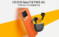 iQOO Neo7关键规格在发布前被戏弄iQOOTWSAir耳塞也被取笑