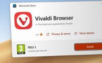 Vivaldi可以从微软商店下载