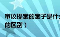 审议提案的案子是什么意思（审议权和提案权的区别）