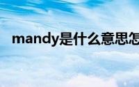 mandy是什么意思怎么读（Mandy是谁）