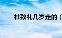 杜致礼几岁走的（杜致礼几个孩子）