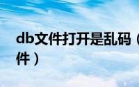 db文件打开是乱码（怎么打开MsgEx.db文件）