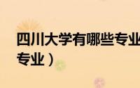 四川大学有哪些专业（四川大学最好的10个专业）