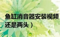 鱼缸消音器安装视频（鱼缸消音片安装在中间还是两头）