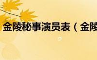 金陵秘事演员表（金陵秘事侯太太的扮演者）