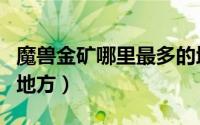 魔兽金矿哪里最多的地方（江西省金矿最多的地方）