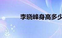 李晓峰身高多少（李晓峰身高）