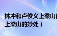 林冲和卢俊义上梁山的相似（林冲与卢俊义逼上梁山的妙处）