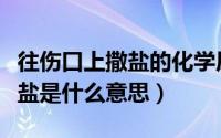 往伤口上撒盐的化学原理（不在别人伤口上撒盐是什么意思）