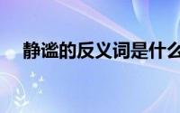 静谧的反义词是什么（静谧的反义词是）