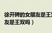 徐开骋的女朋友是王双吗知乎（徐开骋的女朋友是王双吗）