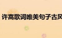 许嵩歌词唯美句子古风（许嵩十大古风神曲）