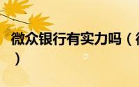 微众银行有实力吗（微众银行旗下有哪些小贷）