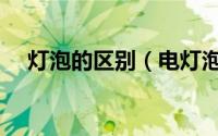 灯泡的区别（电灯泡和灯泡有什么区别）