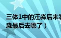 三体1中的汪淼后来怎么样了（三体里面的汪淼最后去哪了）