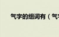 气字的组词有（气字组词有哪些词语）