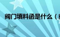 阀门填料函是什么（阀门填料函什么意思）