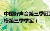 中国好声音第三季冠军亚军季军是谁（爱上超模第三季季军）