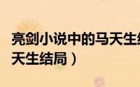 亮剑小说中的马天生结局（亮剑原著小说里马天生结局）