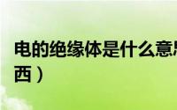 电的绝缘体是什么意思（电的绝缘体有哪些东西）