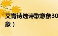 艾青诗选诗歌意象300字（艾青诗选春诗歌意象）