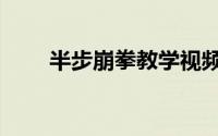半步崩拳教学视频（半步崩拳教学）