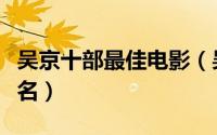 吴京十部最佳电影（吴京电影票房排行榜前十名）