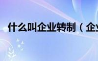 什么叫企业转制（企业转制与改制的区别）
