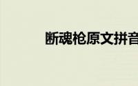 断魂枪原文拼音（断魂枪原文）