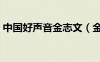 中国好声音金志文（金志文是好声音冠军吗）