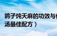 鸽子炖天麻的功效与作用及禁忌（天麻鸽子炖汤最佳配方）