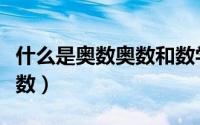 什么是奥数奥数和数学有什么区别（什么是奥数）