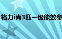 格力i尚3匹一级能效参数（格力i尚哪一年的）