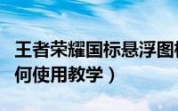 王者荣耀国标悬浮图标助手（王者悬浮国标如何使用教学）