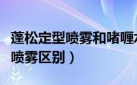 蓬松定型喷雾和啫喱水哪个好（蓬蓬水和定型喷雾区别）