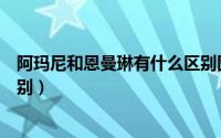 阿玛尼和恩曼琳有什么区别图片（阿玛尼和恩曼琳有什么区别）