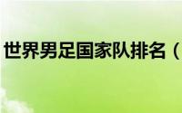世界男足国家队排名（男足世界排名前20名）