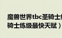 魔兽世界tbc圣骑士练级用什么天赋（tbc圣骑士练级最快天赋）
