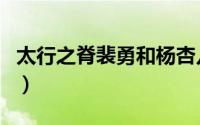 太行之脊裴勇和杨杏儿（太行之脊裴勇的结局）
