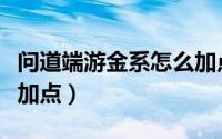 问道端游金系怎么加点好（问道端游金系怎么加点）
