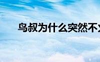 鸟叔为什么突然不火（为什么叫鸟叔）