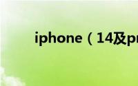 iphone（14及pro及max及参数）