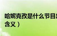 哈妮克孜是什么节目出名的（哈妮克孜是什么含义）