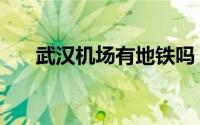 武汉机场有地铁吗（武汉有几个机场）
