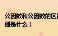 公因数和公因数的区别（公因数和公分母的区别是什么）