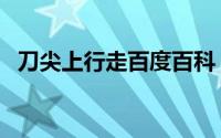 刀尖上行走百度百科（刀尖上行走的意思）