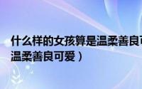 什么样的女孩算是温柔善良可爱的女孩（什么样的女孩算是温柔善良可爱）