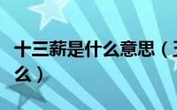 十三薪是什么意思（五险一金十三薪分别指什么）