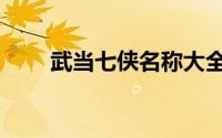 武当七侠名称大全（武当七侠名称）